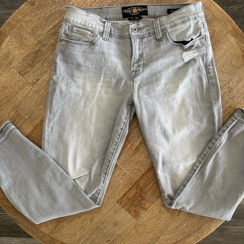 Lucky Brand Brooke Capri Grey Jeans Women's Sizs 6/28‎